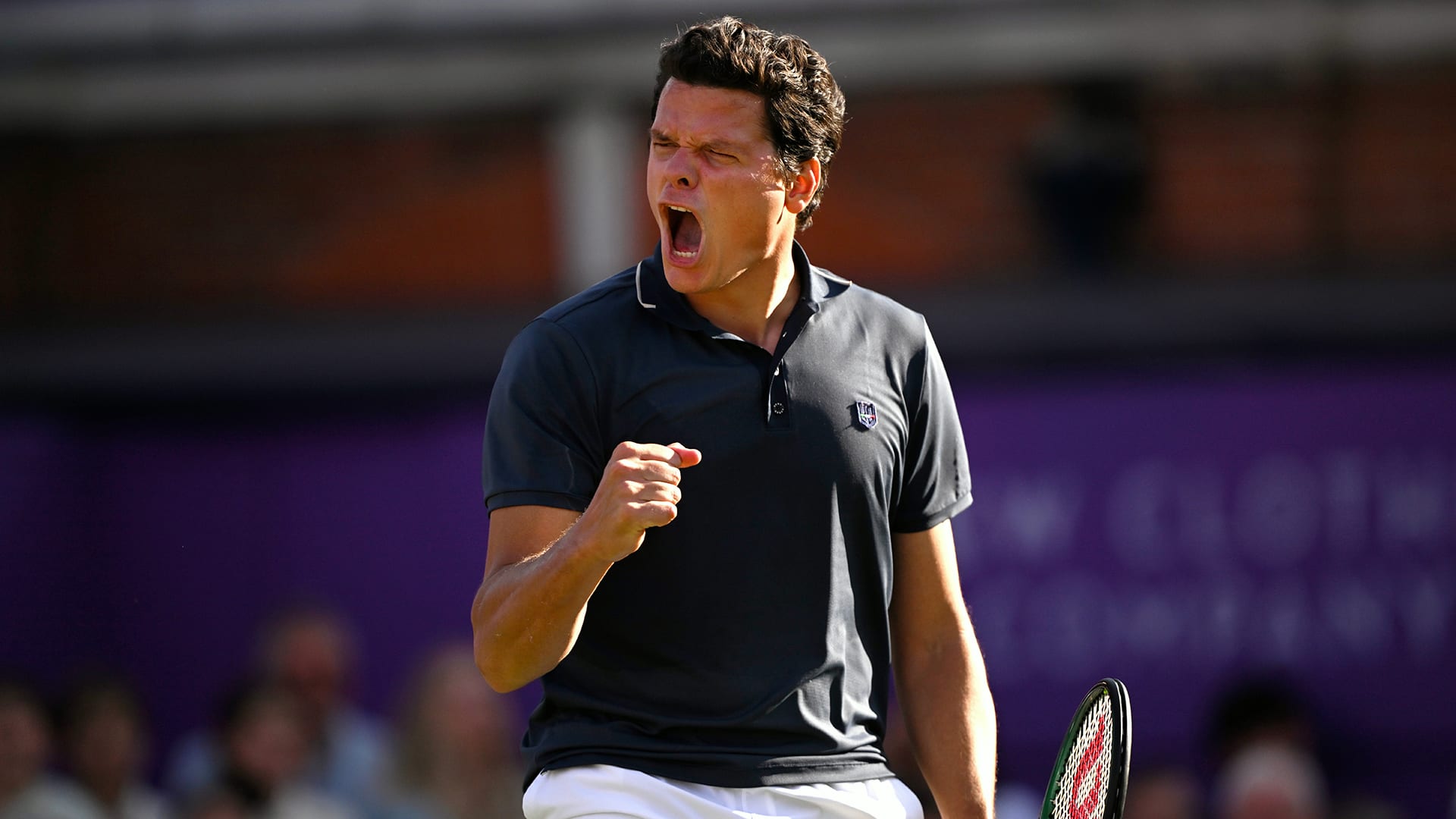 Milos Raonic Breaks Ace Record, Saves Match Points at Queen's Club