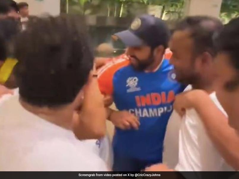 Rohit Sharma Receives Heartwarming Welcome from Loved Ones After T20 World Cup Triumph