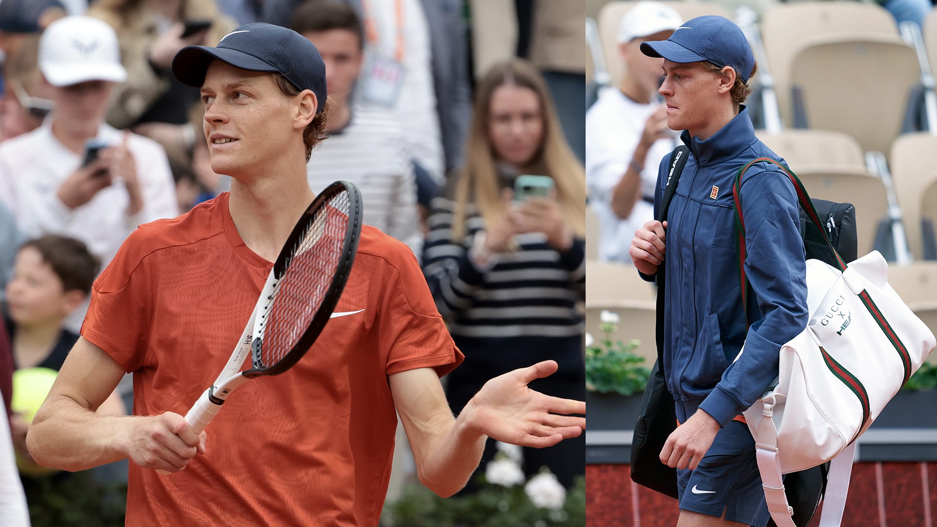 Jannik Sinner's Gucci Duffle Bag Steals the Show at Roland Garros