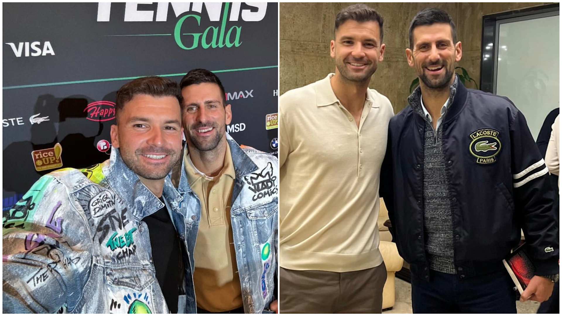 Dimitrov and Djokovic Reunite for Charity Tennis Gala in Sofia