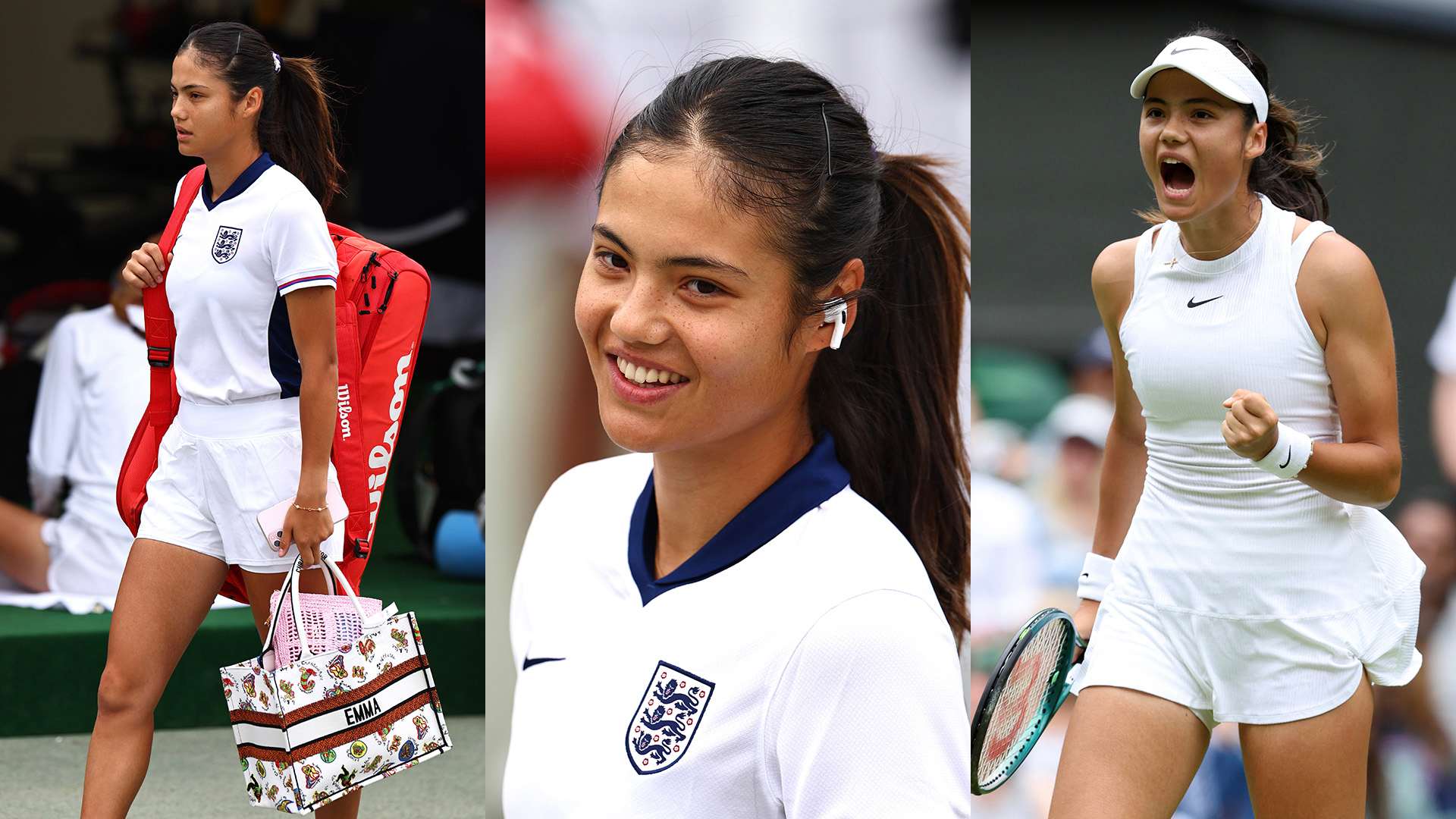 Emma Raducanu Inspired by England's Football Team at Wimbledon