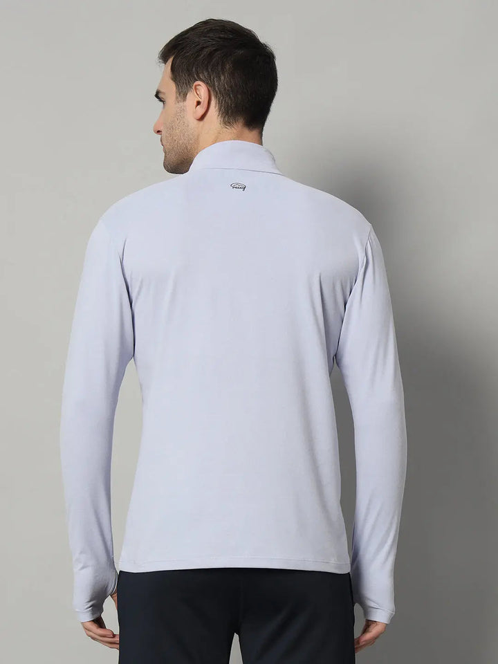 Men's Nomadic Full Sleeves T Shirt - Lavender Reccy