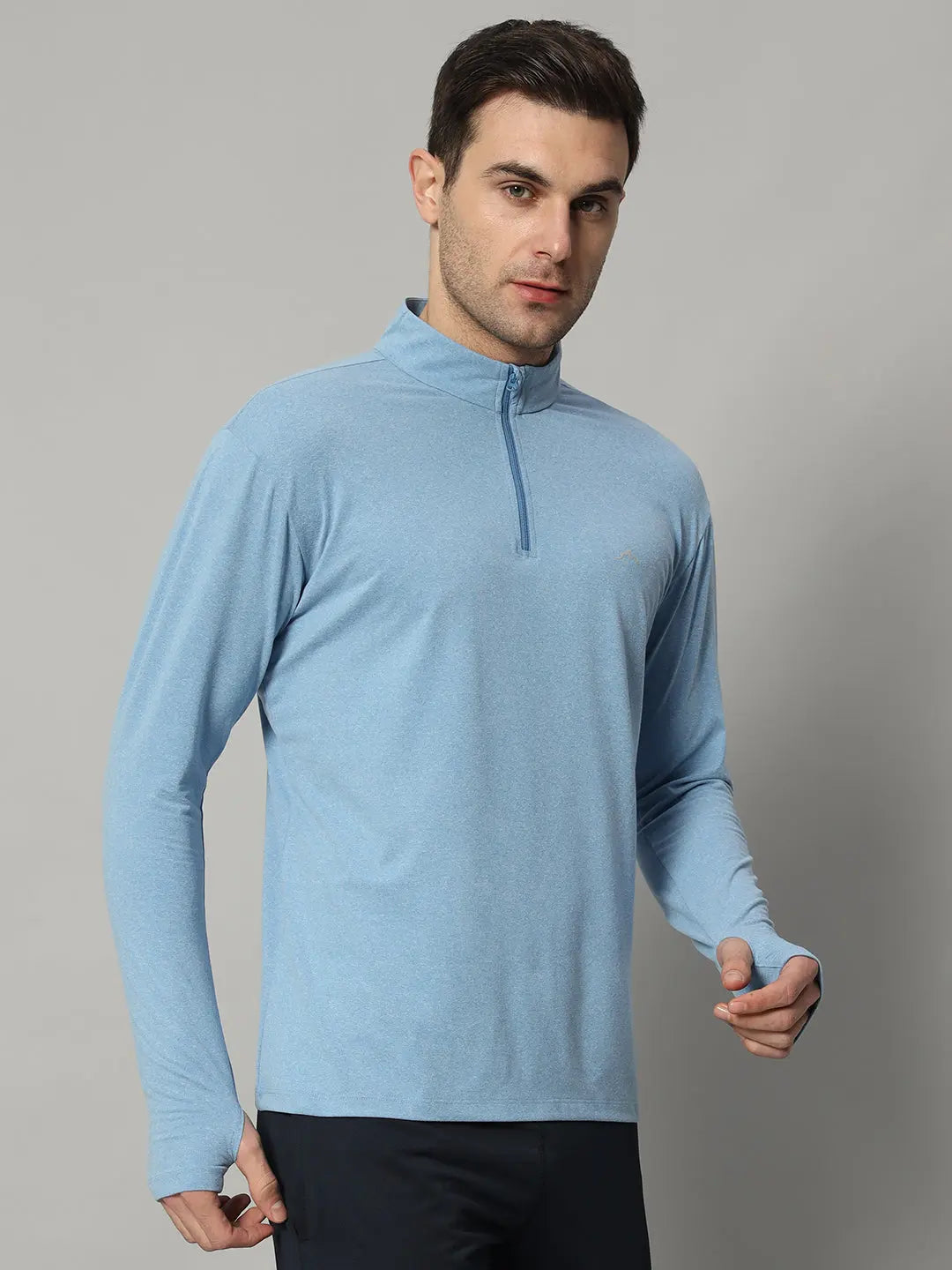 Men's Nomadic Full Sleeves T Shirt - Lichen Blue Reccy