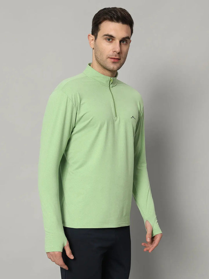 Men's Nomadic Full Sleeves T Shirt - Green Tea Reccy