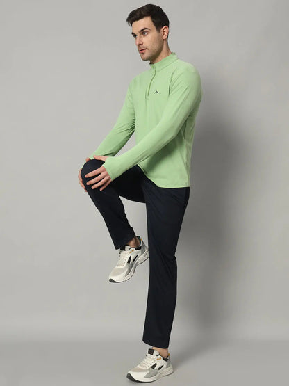 Men's Nomadic Full Sleeves T Shirt - Green Tea Reccy