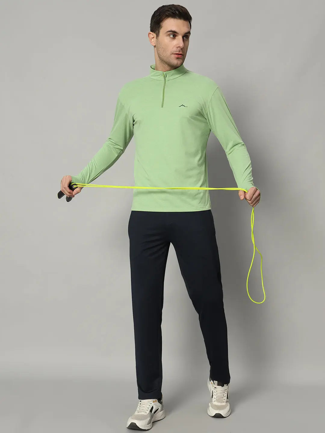 Men's Nomadic Full Sleeves T Shirt - Green Tea Reccy