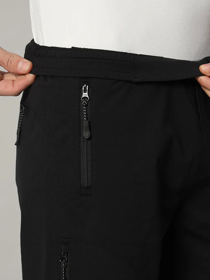 mens black shorts Elastic - Reccy