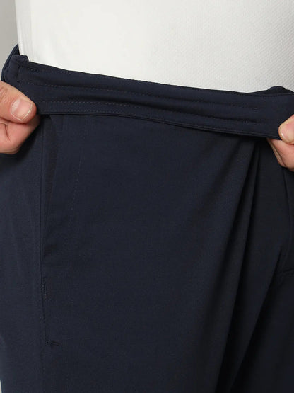 navy blue joggers for men Elastic - Reccy