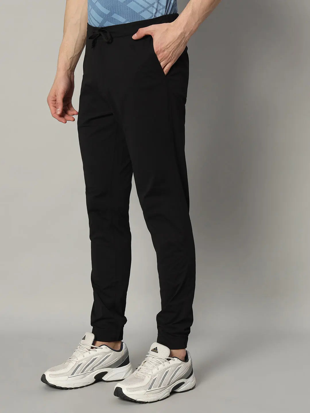 Black Joggers for Men Left Side - Reccy