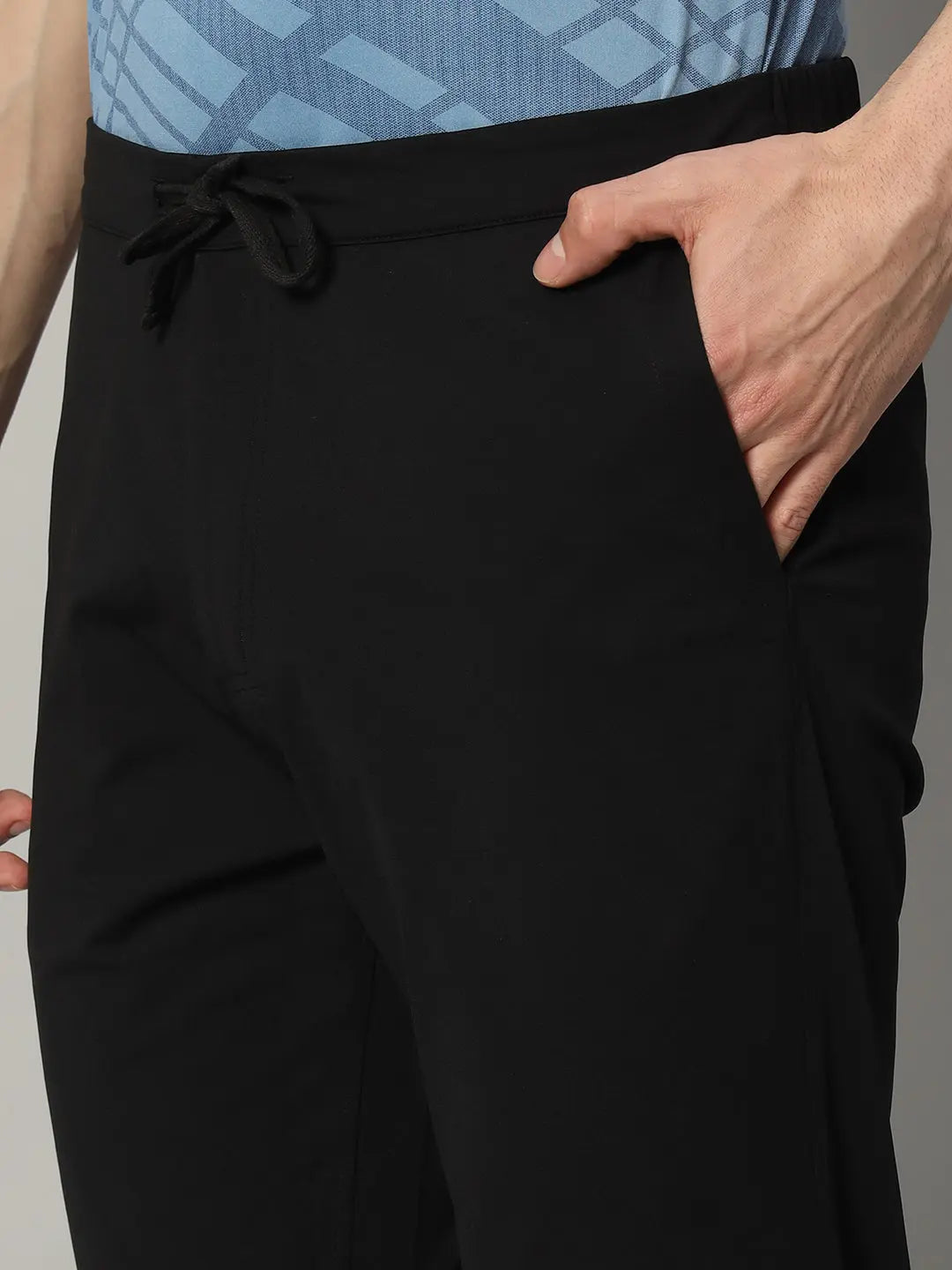 Black Joggers for Men Upper Pocket - Reccy