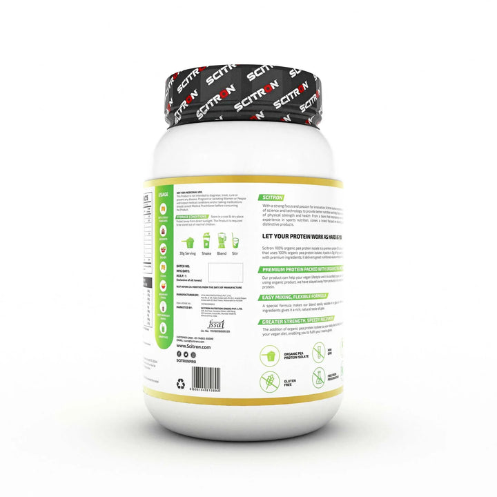 Scitron 100% Organic Pea Protein - (Unflavoured) - InstaSport