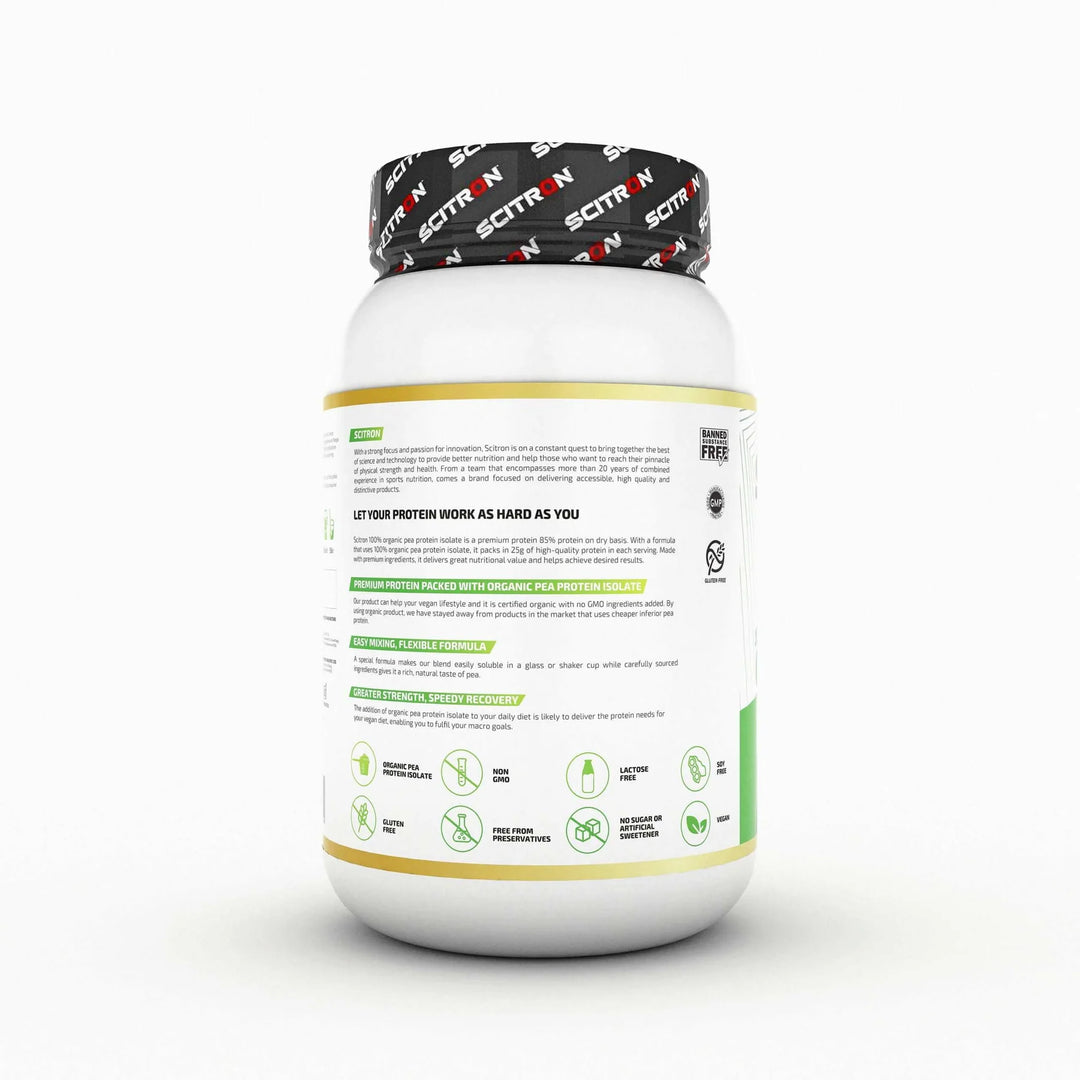 Scitron 100% Organic Pea Protein - (Unflavoured) - InstaSport