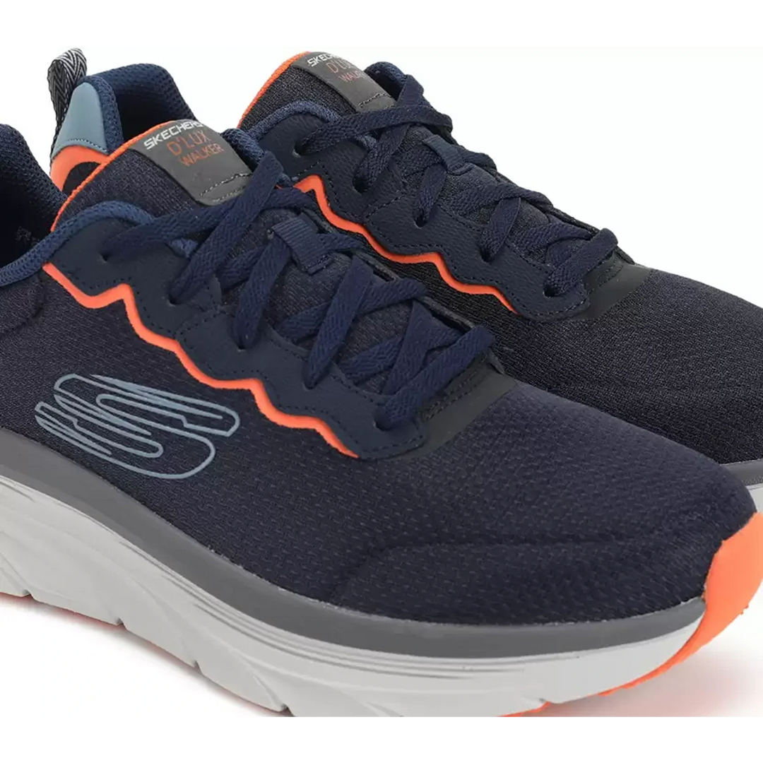 Skechers Mens Dlux Walker Scrambler Sports Shoes (232264-NVOR)