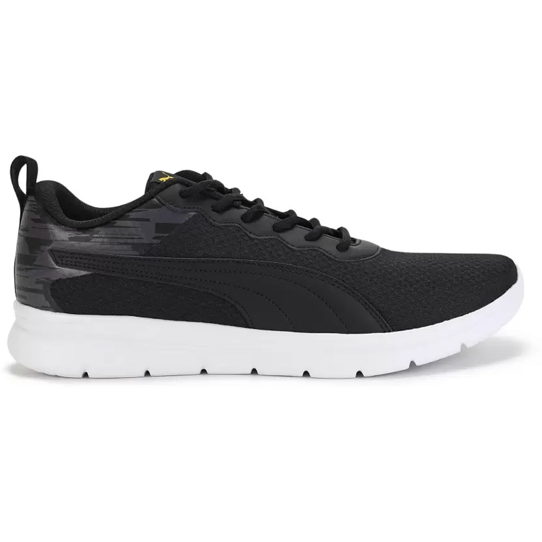 Puma Ultragrip Men's Running Shoes Dark Coal/Black/Pele Yellow - 31076201