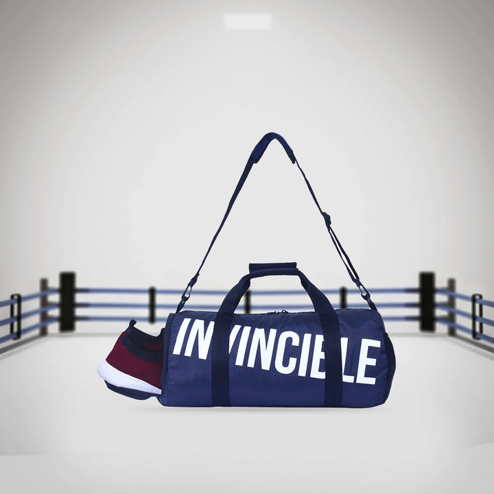 Invincible Classic Duffel Gym Bag, 27 Ltr Unisex Shoulder Sports Bag with Extra Shoe Compartment