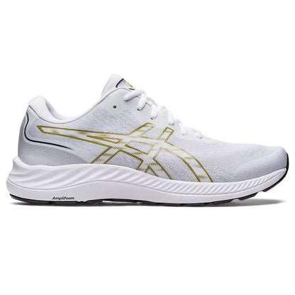 Asics GEL-EXCITE 9 Sports Running Shoes White/Olive Oil - 1011B338