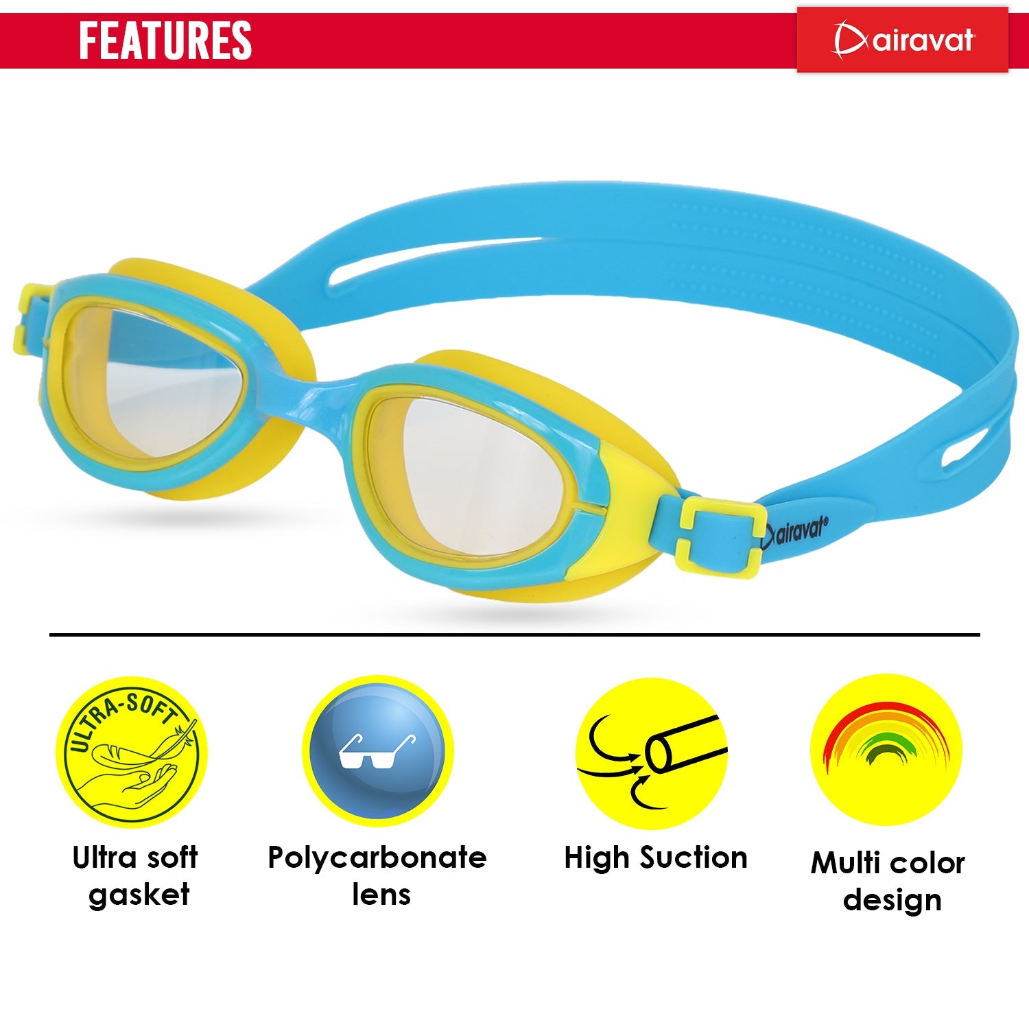 Airavat Orion 1022 Junior Swimming Goggles