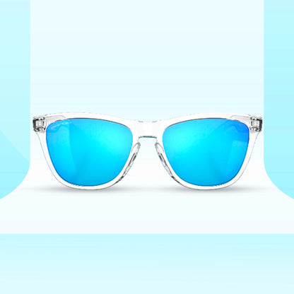 Oakley Frogskins Crystal Clear Prizm Sapphire Sunglass