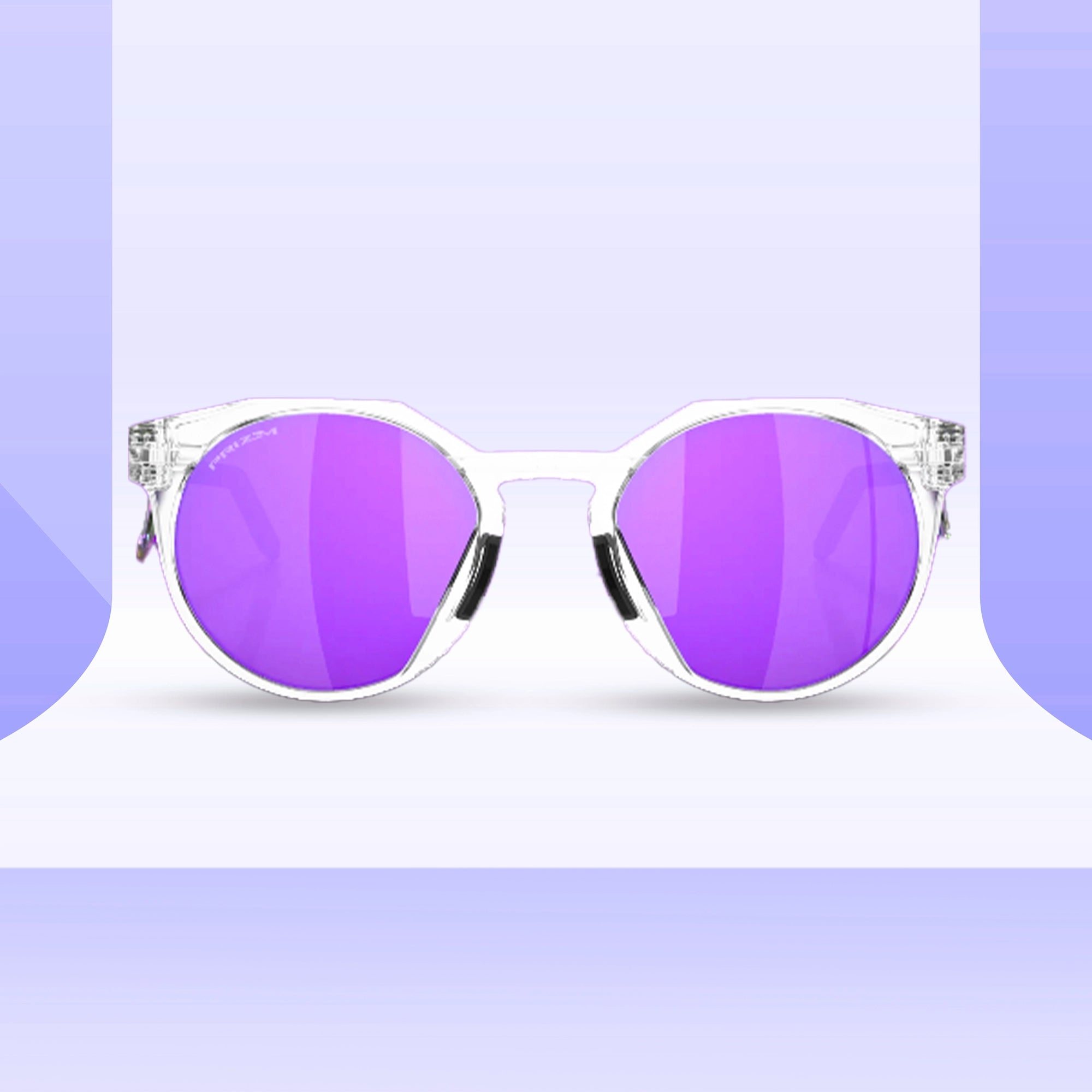 Oakley HSTN Metal Matte Clear Prizm Violet Sunglass