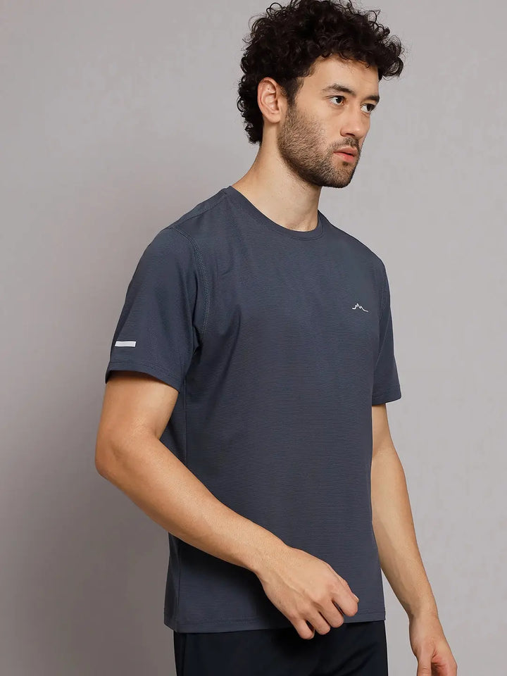 side Dark Gray T Shirt