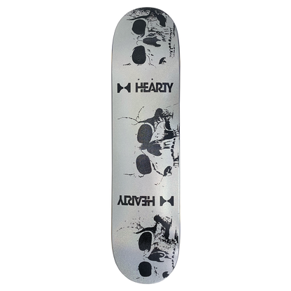 Hearty Deck TRIPLE SKULL 7.375" To 8.25"-Carbon Top - InstaSport