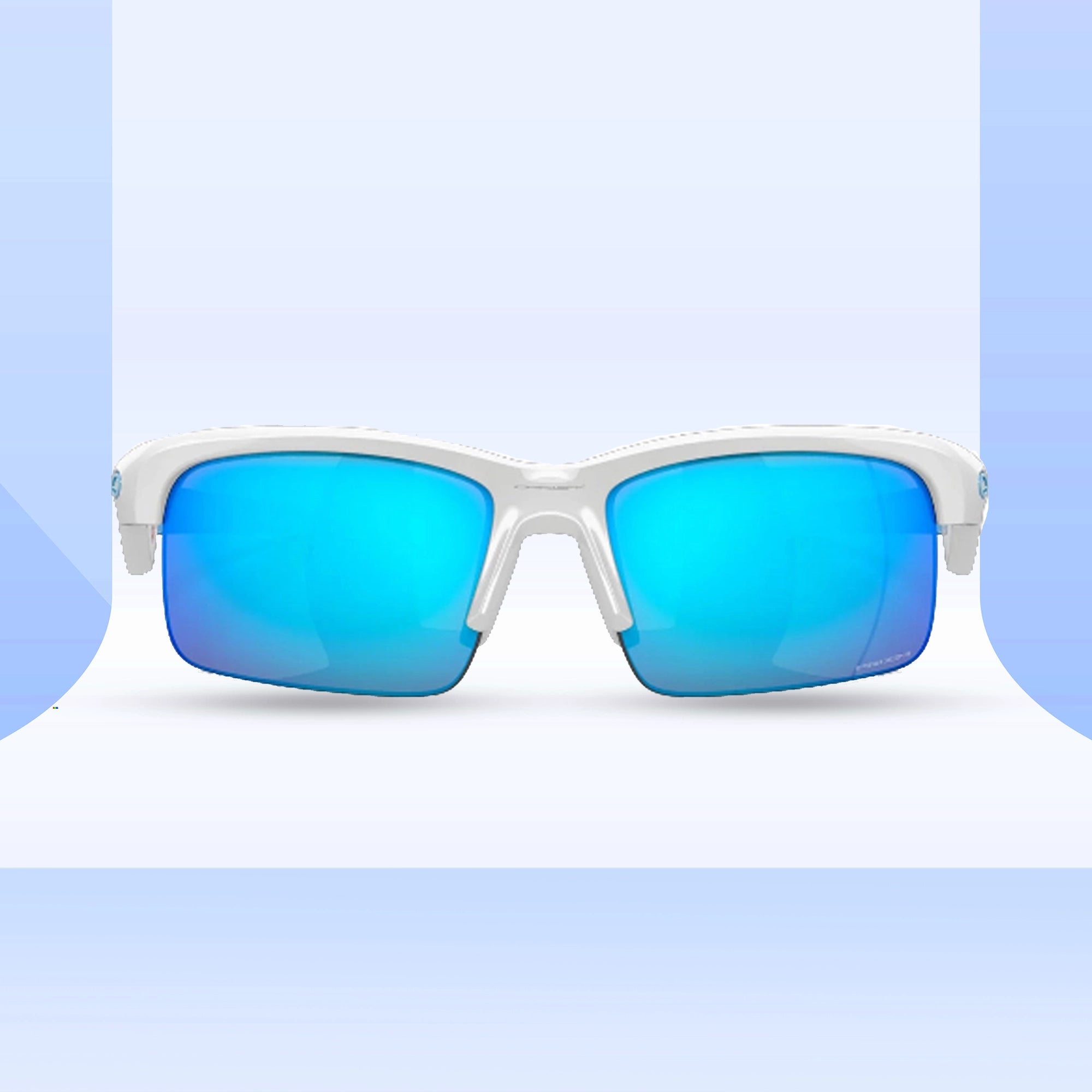 Oakley Capacitor Polished White Prizm Sapphire Sunglass