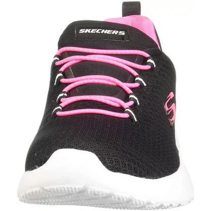 SKECHERS DYNAMIGHT Walking Shoes For Women  (Black, Pink) (12119-BKHP)