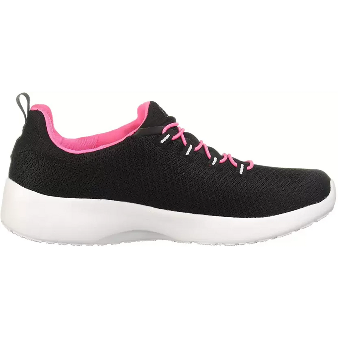 SKECHERS DYNAMIGHT Walking Shoes For Women  (Black, Pink) (12119-BKHP)