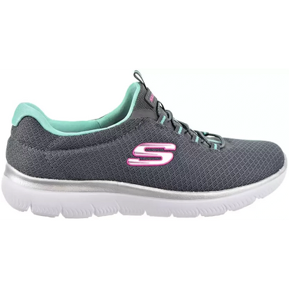 SKECHERS SUMMITS Walking Shoes For Women  (Grey) (12980-CCGR)