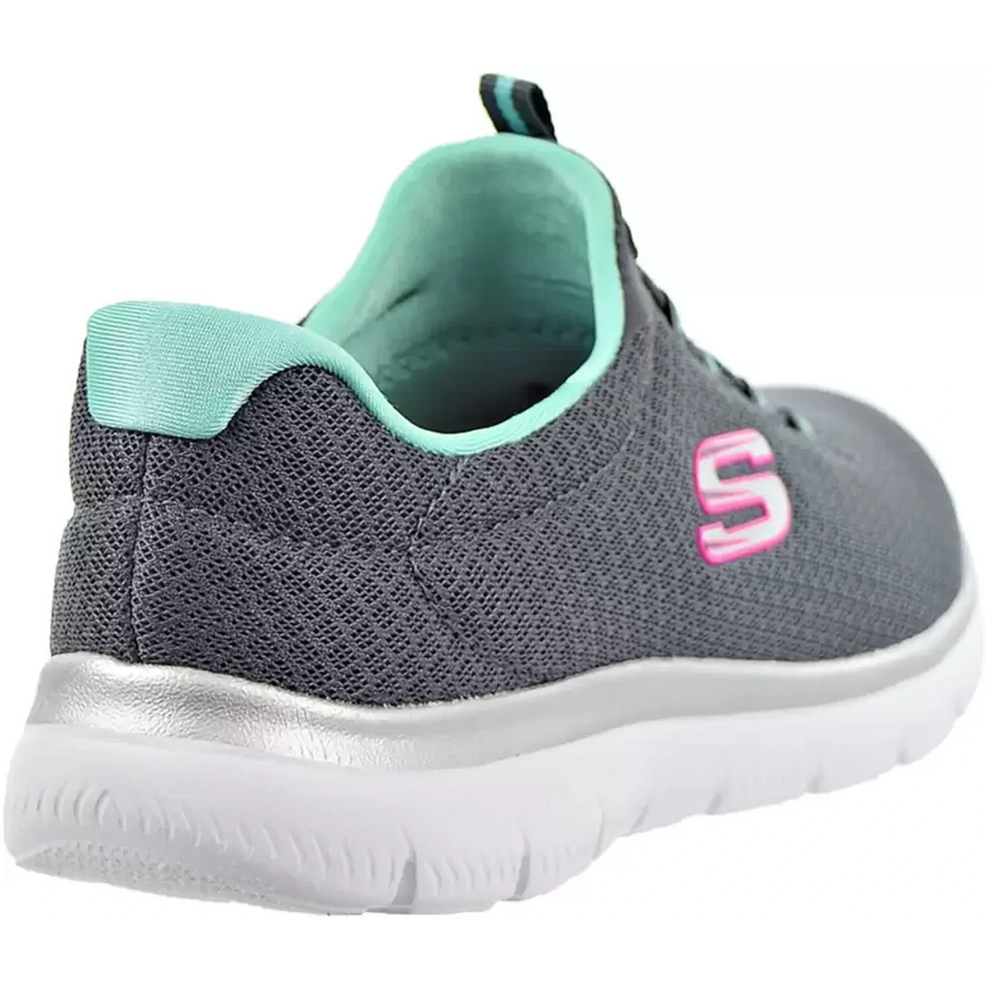 SKECHERS SUMMITS Walking Shoes For Women  (Grey) (12980-CCGR)