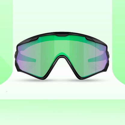 Oakley Wind Jacket Matte Black Prizm Road Jade Sunglass