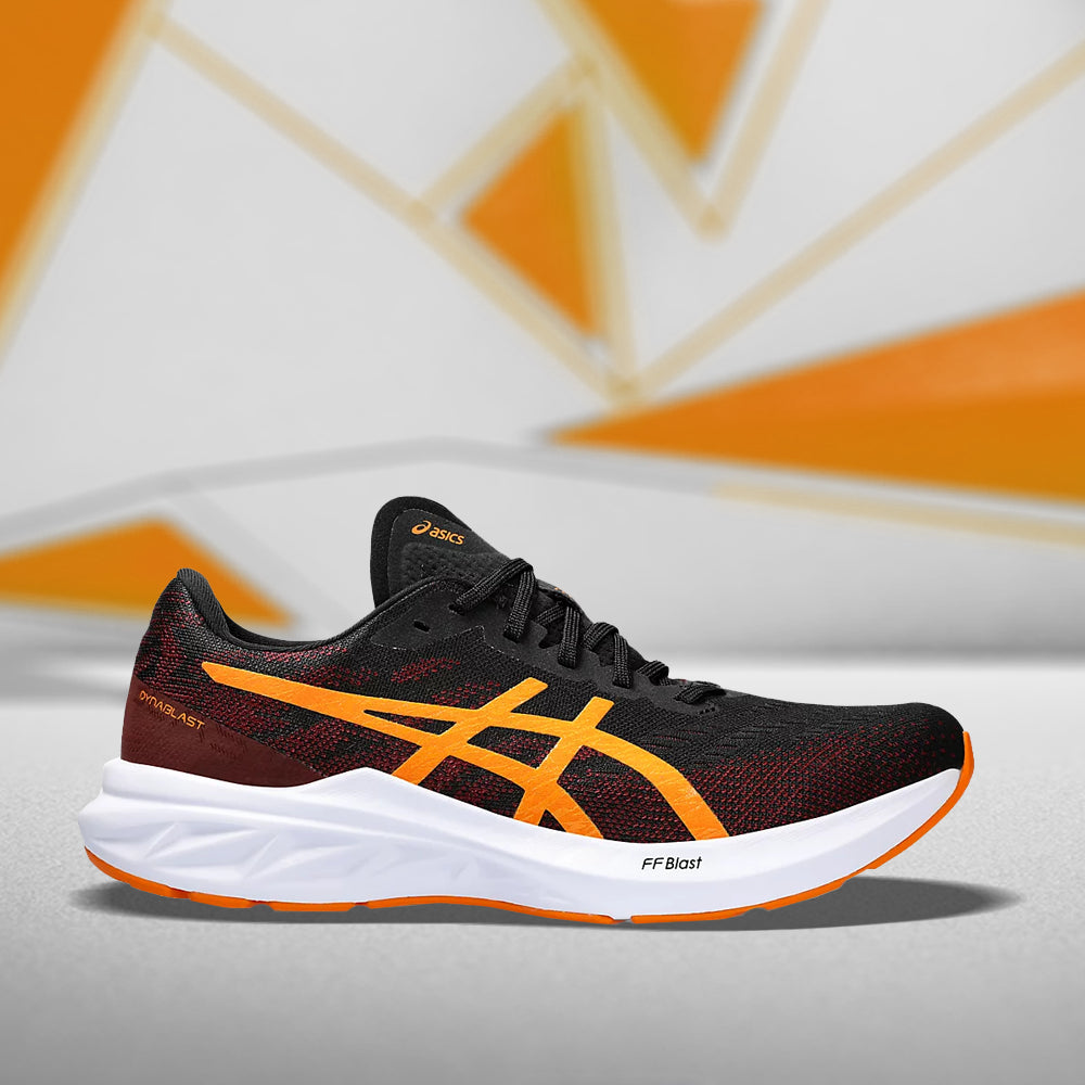 ASICS DYNABLAST 3 (M) - BLACK/BRIGHT ORANGE RUNNING SHOES - InstaSport