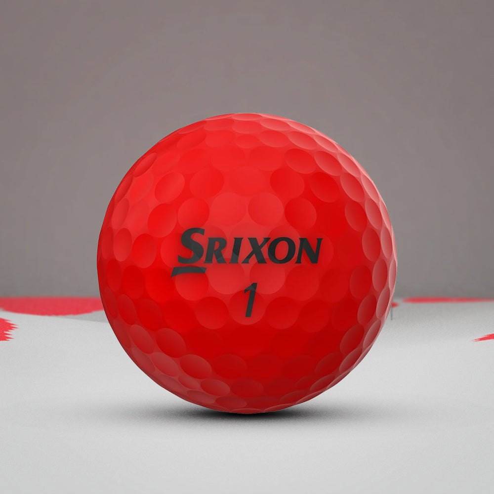 Srixon Soft Feel Brite Red Golf Ball - (12 Balls) - InstaSport