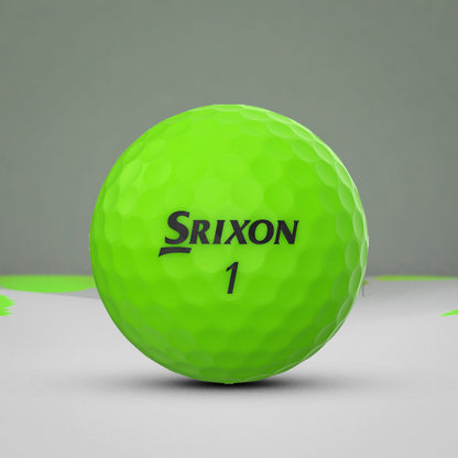 Srixon Soft Feel Brite Green Golf Ball - (12 Balls) - InstaSport