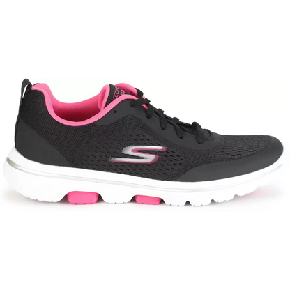 SKECHERS GO WALK 5 - EXQUSITE Walking Shoes For Women  (Black) (15953-BKPK) - InstaSport