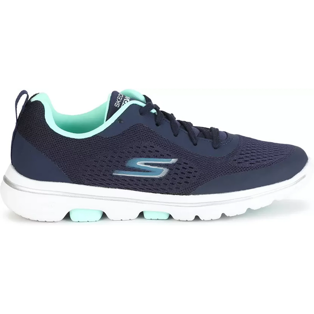 SKECHERS GO WALK 5 - EXQUSITE Walking Shoes For Women  (Navy) (15953-NVAQ)