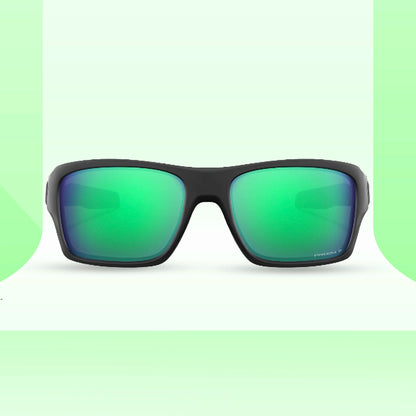 Oakley Turbine Matte Black Prizm Jade Polarized Sunglass