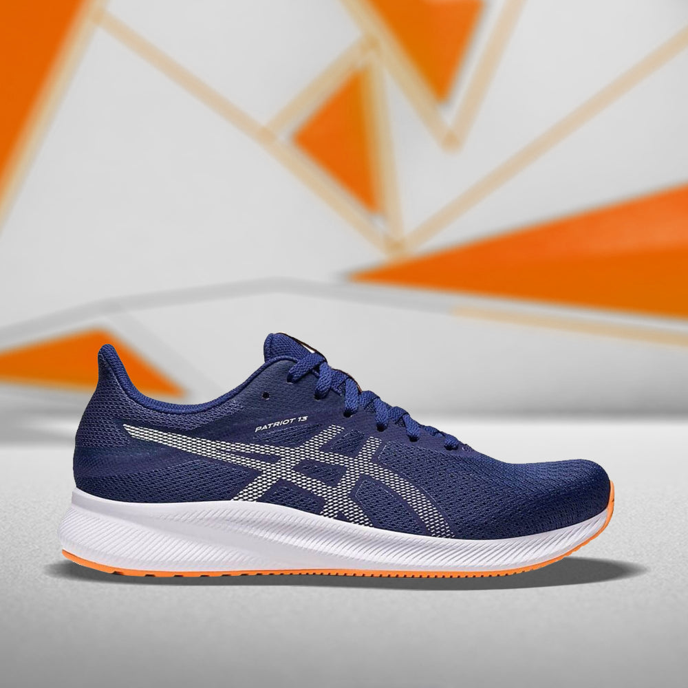 ASICS PATRIOT 13 (M) - INDIGO BLUE/WHITE RUNNING SHOES - InstaSport