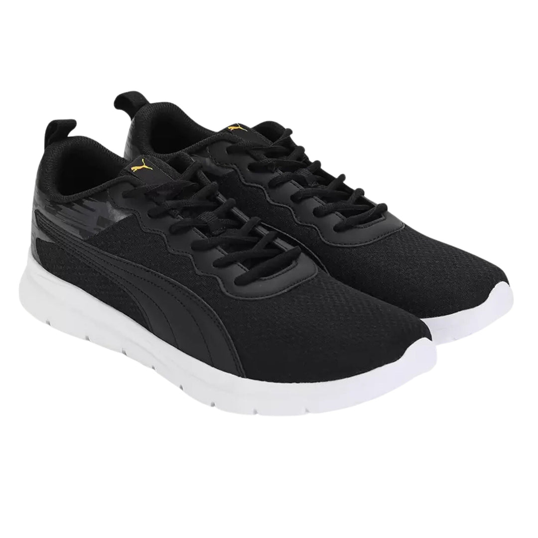 Puma Ultragrip Men's Running Shoes Dark Coal/Black/Pele Yellow - 31076201