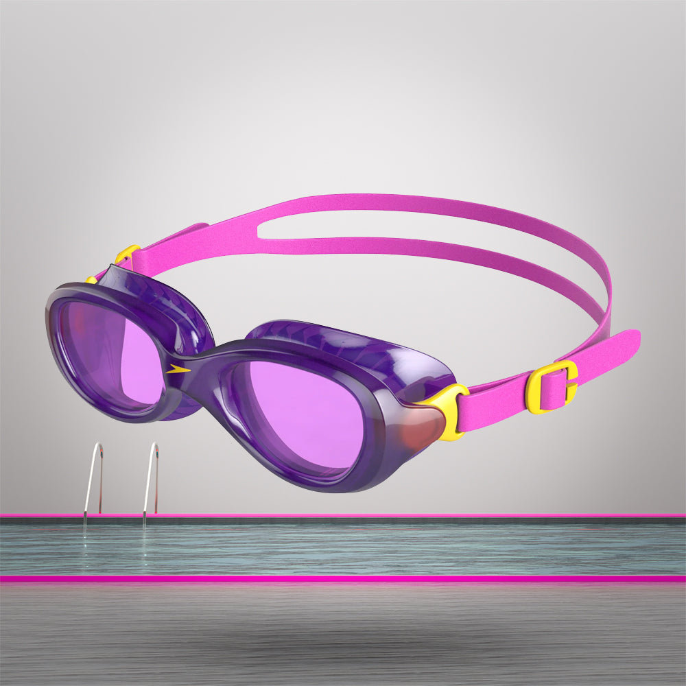 Speedo Unisex Junior Futura Classic Tint Lens Swim Goggles - Ecstatic Pink & Violet