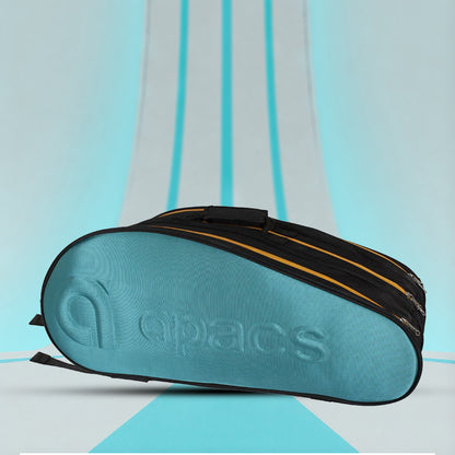 Apacs Triple Zipper (2811 - T) Badminton Kitbag - Turquoise - InstaSport