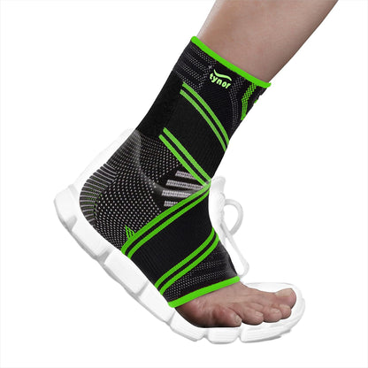 Tynor Air Pro Ankle Binder - Black & Green - InstaSport