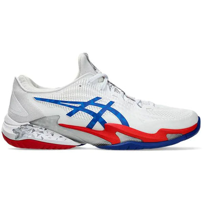 Asics Court FF3 Novak Tennis Shoes (White/ Asics Blue) - InstaSport