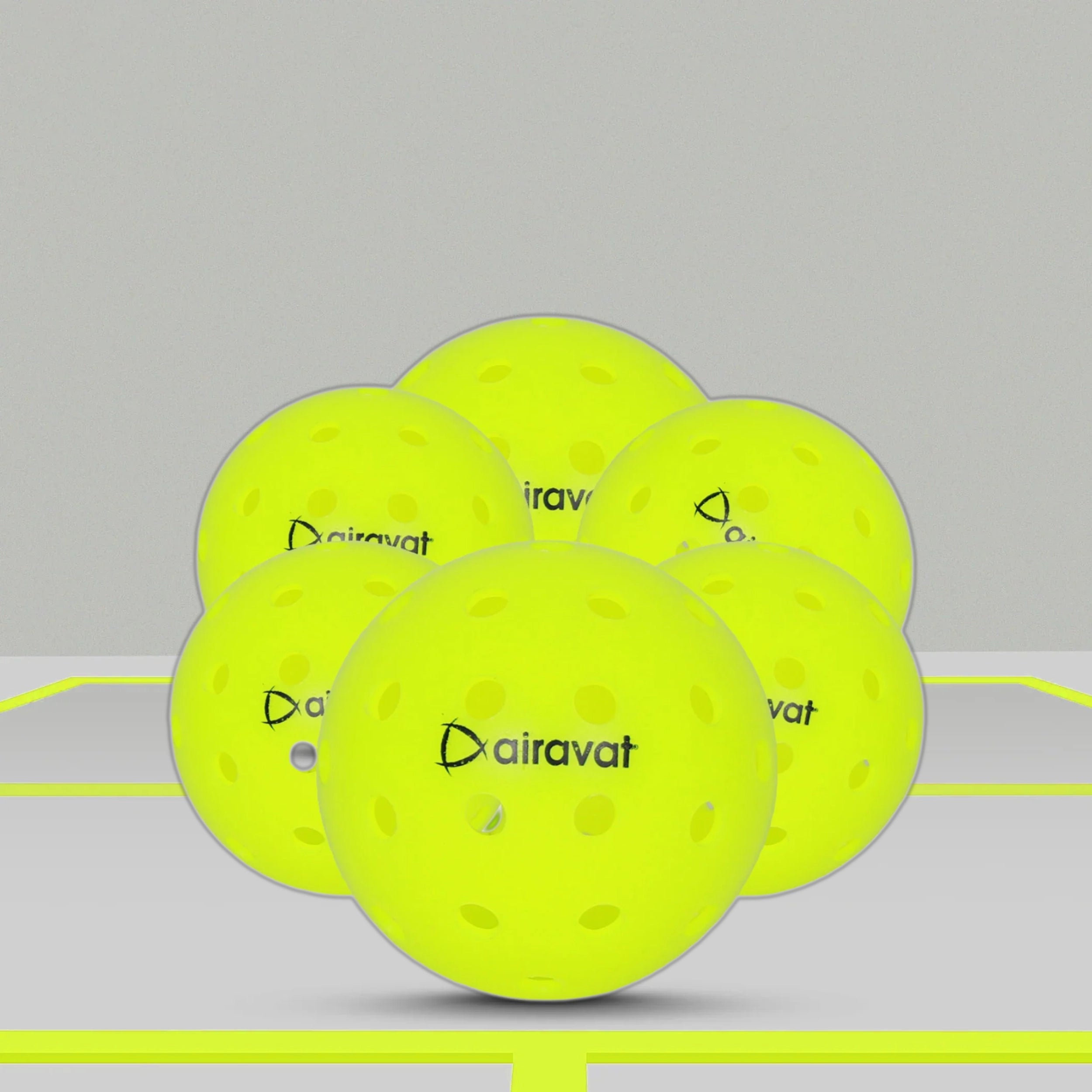 Airavat 40 HOLE PICKLEBALL ( COMPETITION ) 6 PCS SET - InstaSport