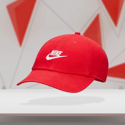 Nike Club Unstructured Futura Wash Cap - Red/White