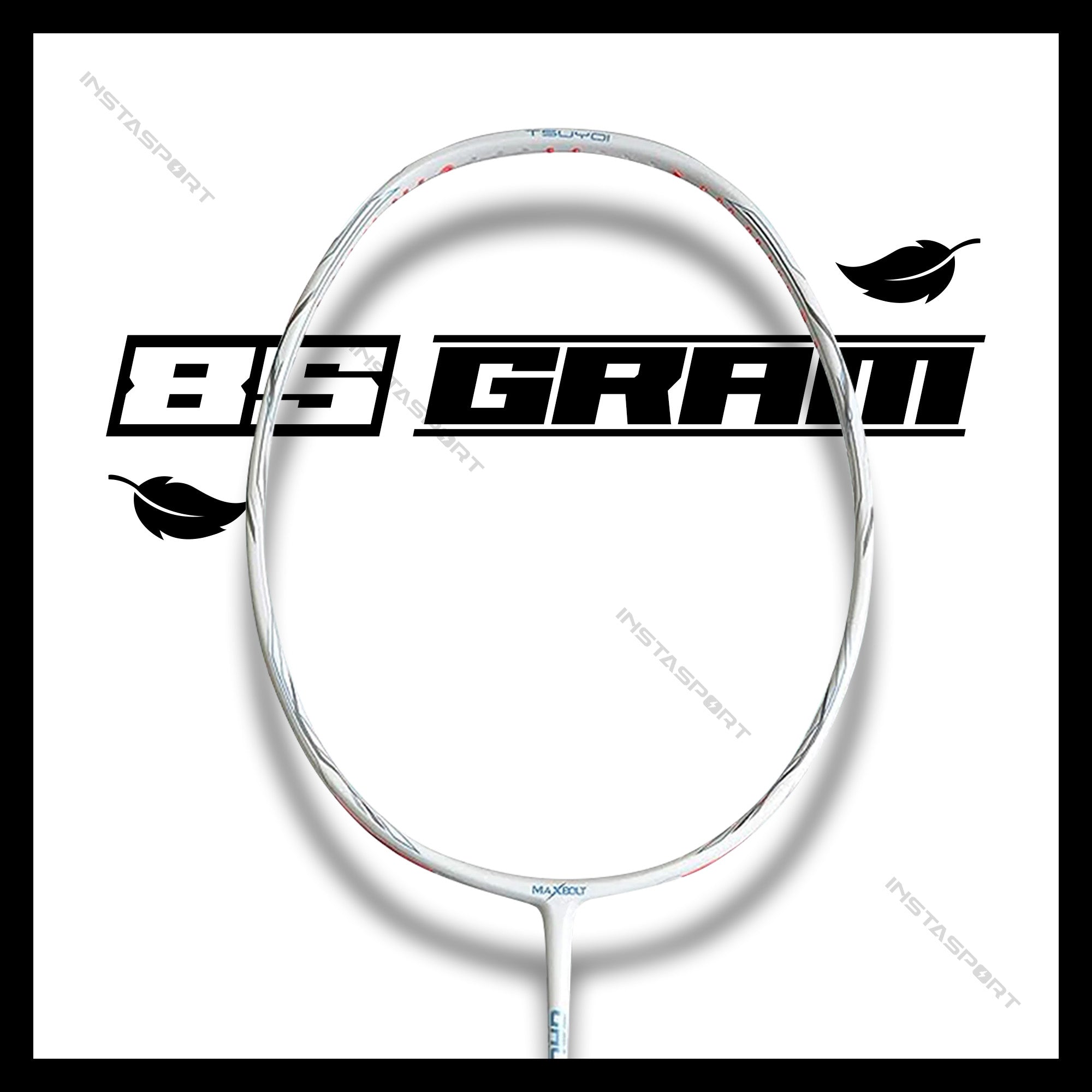 Maxbolt Gallant Tour (White) Badminton Racket With Cover - InstaSport