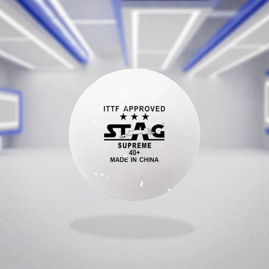 Stag Supreme 3 Star White Table Tennis Ball - InstaSport