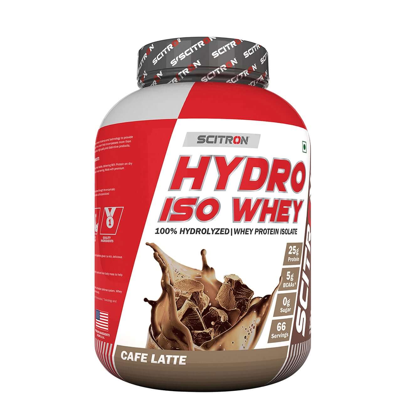 Scitron 100% Hydrolyzed Whey Protein Isolate - (Cafe Latte) - InstaSport