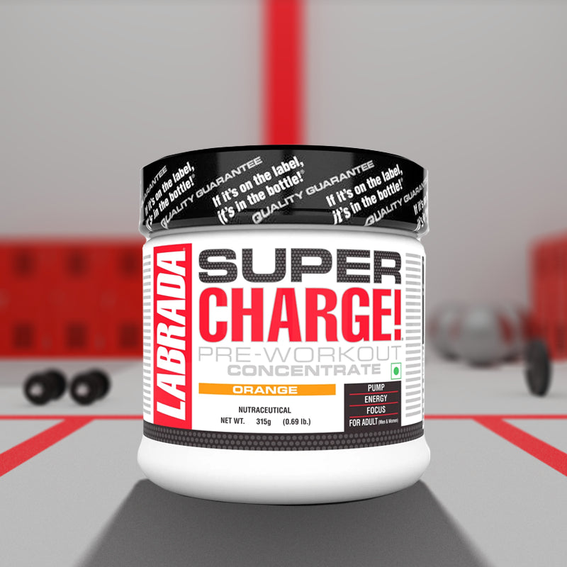 Labrada SUPER CHARGE Pre-Workout Concentrate - (Orange) - InstaSport