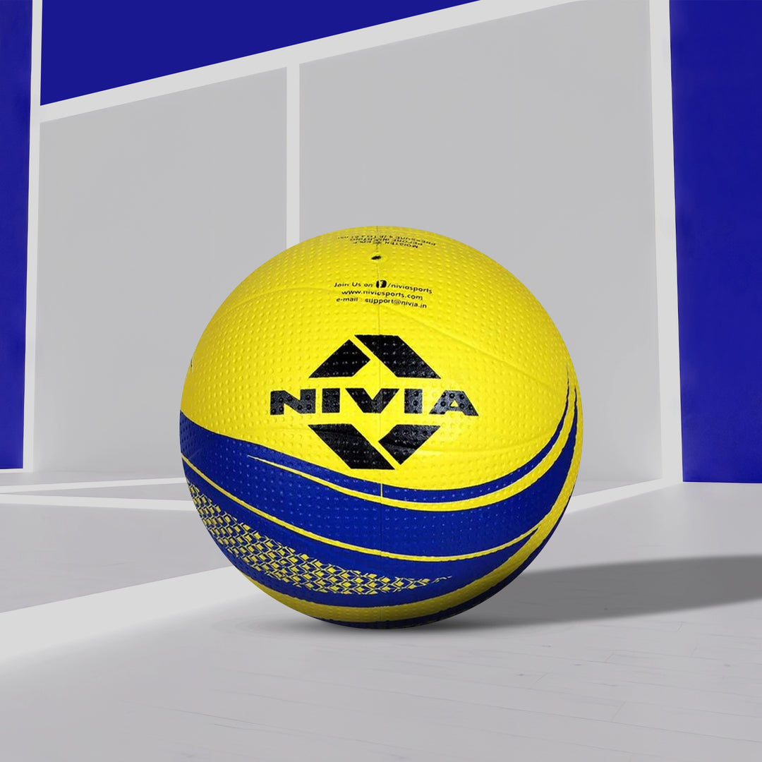 Nivia Craters Volleyball (Blue/ Yellow)
